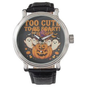 Cute Halloween Hamster Pumpkin Ghost Design_1 Watch