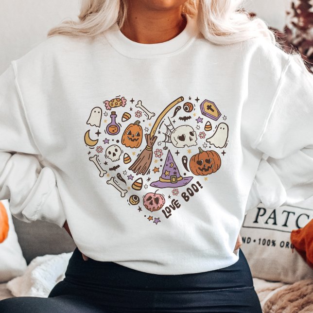 Cute Halloween Heart Sweatshirt (Creator Uploaded)