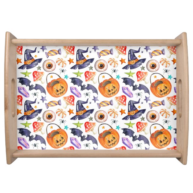 Cute Halloween illustration  Wrapping Paper Bath M Serving Tray (Front)