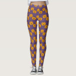 Cute Halloween Jack 'O Lantern Leggings