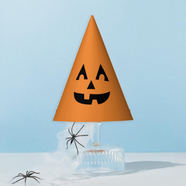 Cute Halloween Jack O Lantern Pumpkin Kids Party Hat (Creator Uploaded)
