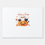 Cute Halloween - Kawaii Ghost and Black Cats Class Sign