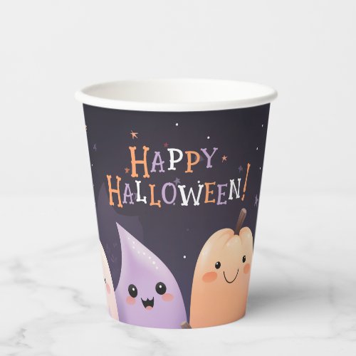 Cute Halloween Kawaii Ghost Paper Cups