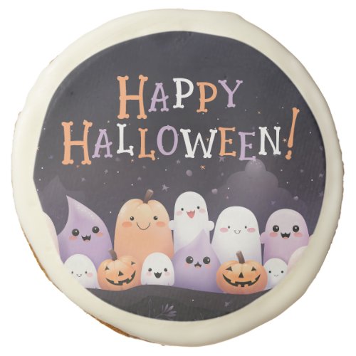 Cute Halloween Kawaii Ghost Sugar Cookie