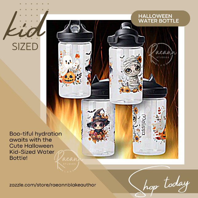 Cute Halloween Kid-Sized Water Bottle (Creator Uploaded)