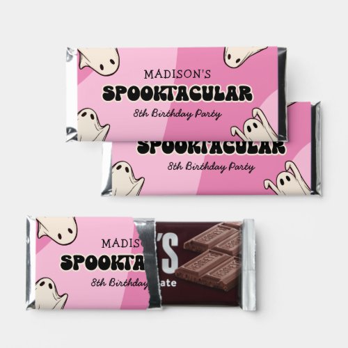 Cute Halloween Kids Birthday Party Hershey Bar Favors