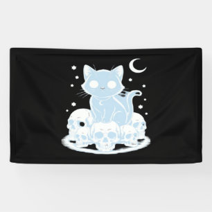 Cute Halloween Kitten Cat Gothic Aesthetic Essenti Banner