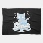 Cute Halloween Kitten Cat Gothic Aesthetic Essenti Kitchen Towel