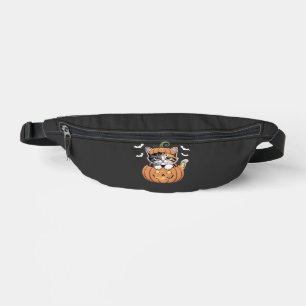 Cute Halloween Kitten in a Pumpkin Classic T-Shirt Fanny Pack