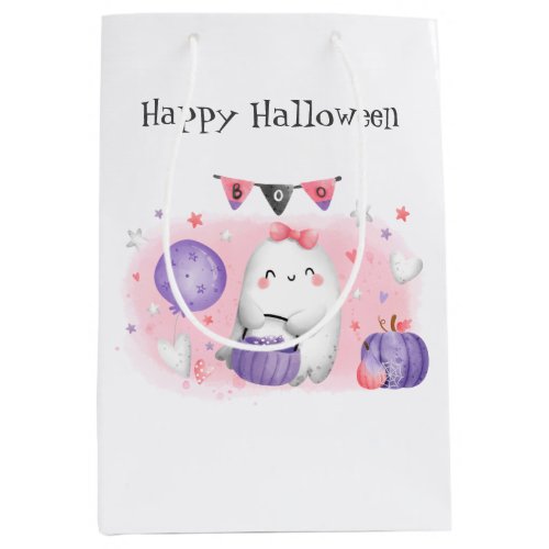 Cute Halloween Little Boo Girl Gift Bag