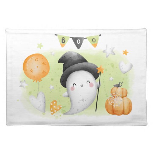 Cute Halloween Little Boo Placemat