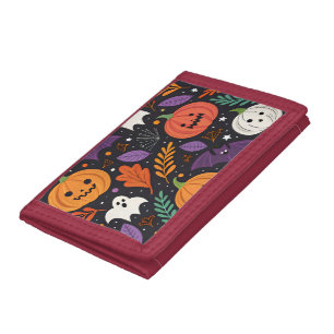 Cute Halloween Magic Pattern Tri-fold Wallet