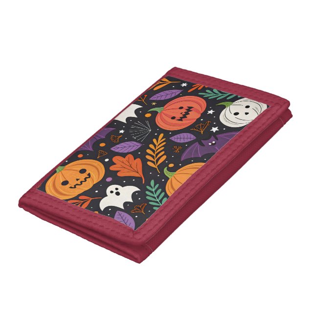 Cute Halloween Magic Pattern Tri-fold Wallet (Bottom)
