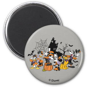 Cute Halloween Mickey and Friends Magnet