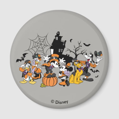 Cute Halloween Mickey and Friends Magnet