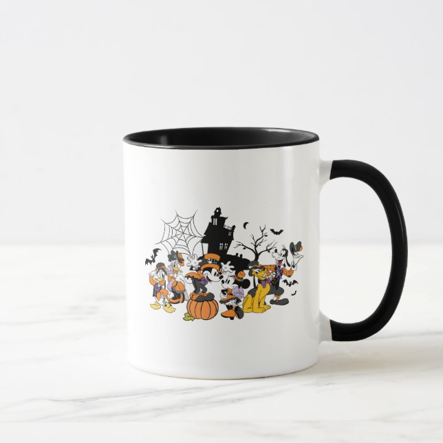 Cute Halloween Mickey and Friends Mug (Right)