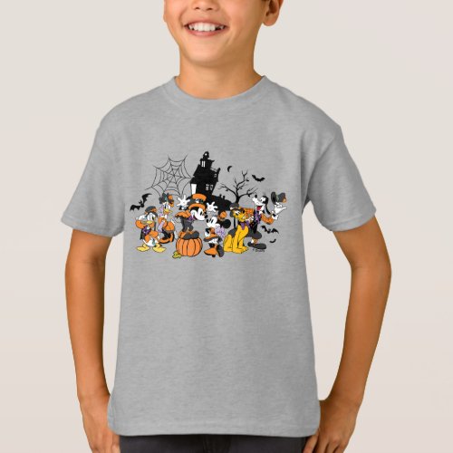 Cute Halloween Mickey and Friends T_Shirt