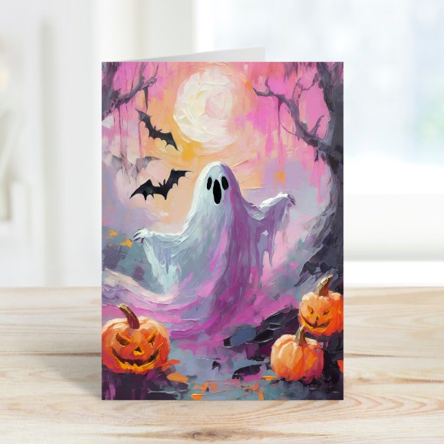 Cute Halloween Modern Art Card (Creator Uploaded)