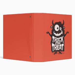 Cute Halloween monster 3 Ring Binder
