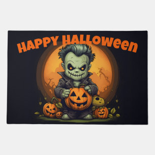 Cute Halloween Monster Doormat