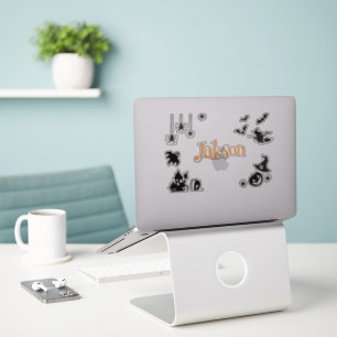 Cute Halloween Name Sticker – Personalized Spooky