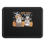 Cute Halloween Nurse Cat and Dog with Pumpkins Cla Hitch Cover