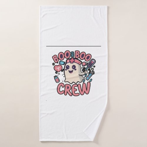 cute Halloween Nurse Ghost   Bath Towel