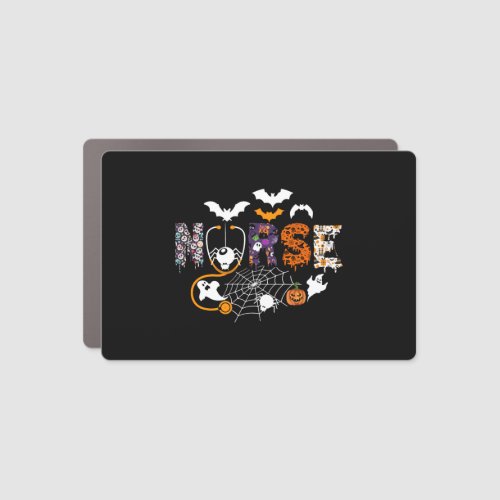 Cute Halloween Nurse Nursing Stethoscope Halloween Car Magnet