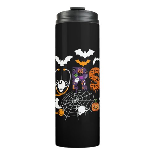 Cute Halloween Nurse Nursing Stethoscope Halloween Thermal Tumbler