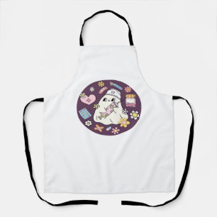 Cute Halloween Nurse Oversized T-Shirt Apron