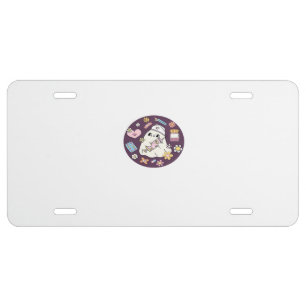 Cute Halloween Nurse Oversized T-Shirt License Plate