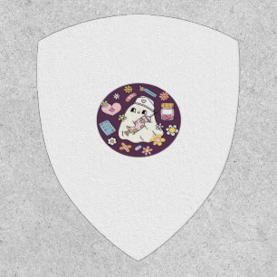 Cute Halloween Nurse Oversized T-Shirt Patch