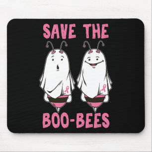 Cute Halloween October Breast Cancer Awareness Sav Mouse Pad