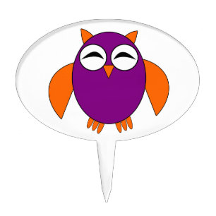 Cute Halloween Owl Cake Pick