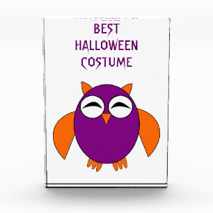 Cute Halloween Owl Custom Award