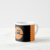 Cute Halloween Owl + customised background colours Espresso Cup (Front Right)