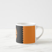 Cute Halloween Owl + customised background colours Espresso Cup (Right)