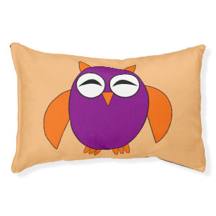 Cute Halloween owl Dog Bed