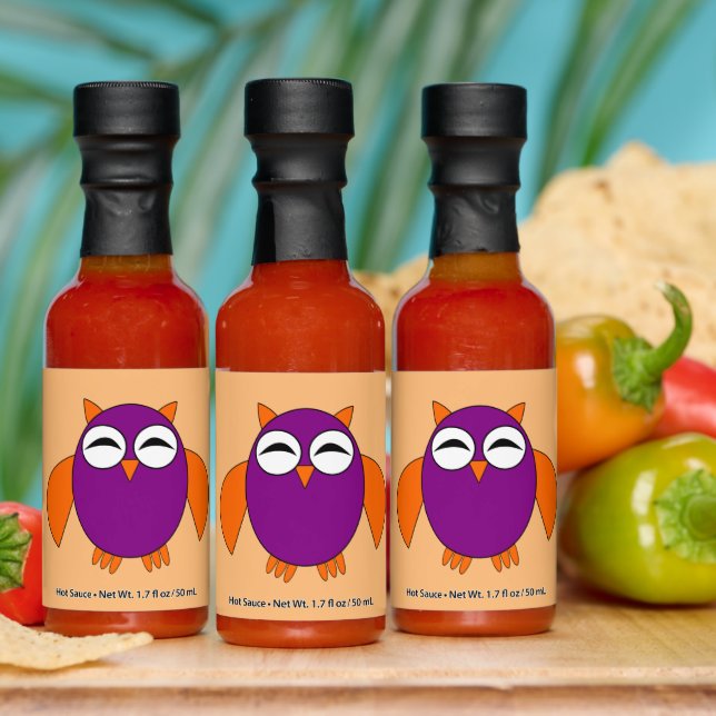 Cute Halloween Owl Hot Sauces (Multi)