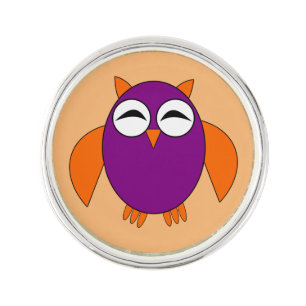 Cute Halloween Owl Lapel Pin