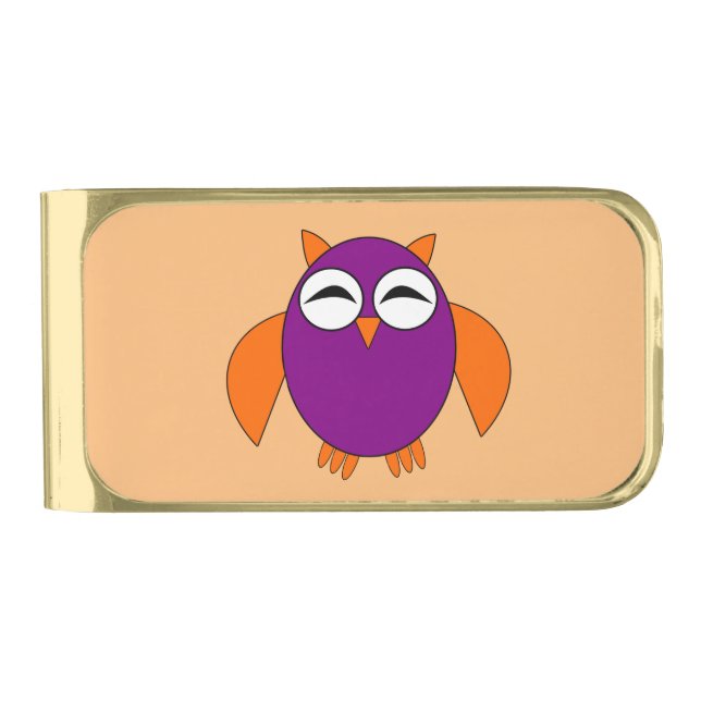 Cute Halloween Owl Money Clip (Front)