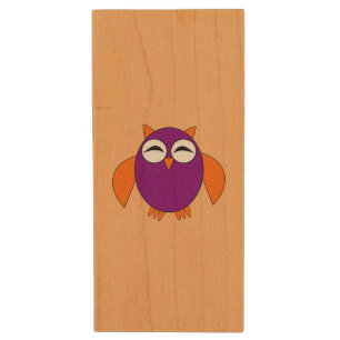Cute Halloween Owl Personalized USB Drive