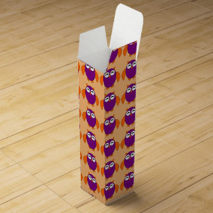 Cute halloween Owl Wine Gift Box
