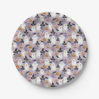 Cute Halloween Paper Plate