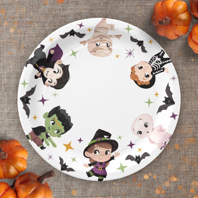 Cute Halloween Paper Plate, Party Supplies Plates (Creator Uploaded)