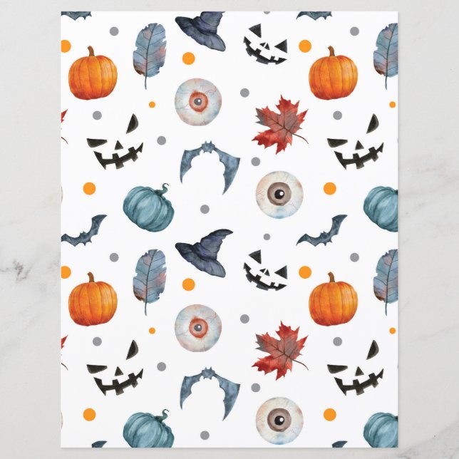 Cute Halloween Paper Sheet (Front)