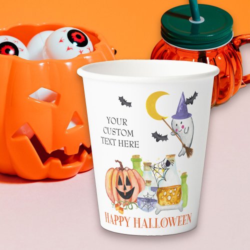 Cute Halloween Party Ghost and Magic Potion Paper Cups