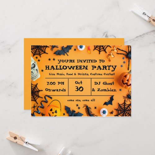 Cute Halloween Party Invitation