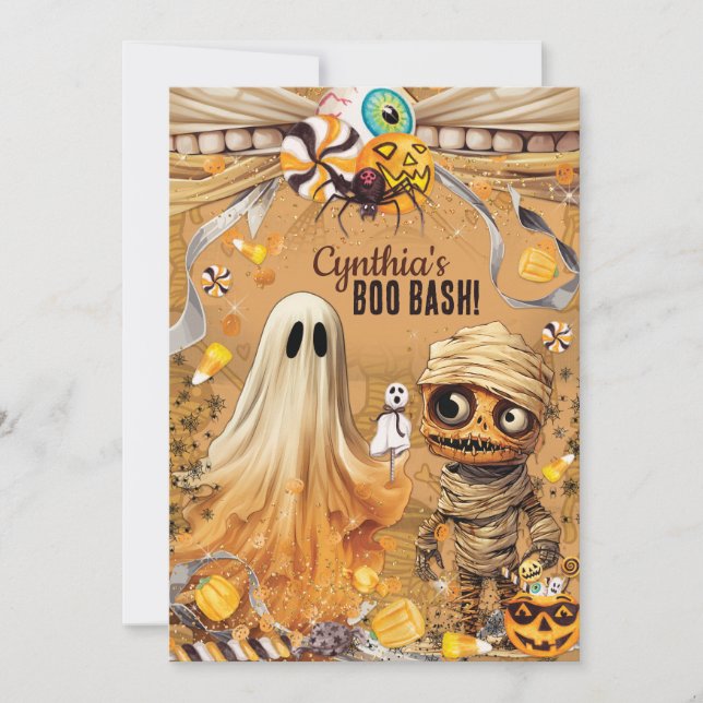 Cute Halloween Party Invitation (Front)