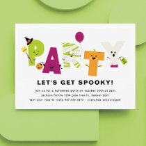 Cute Halloween Party Invitation